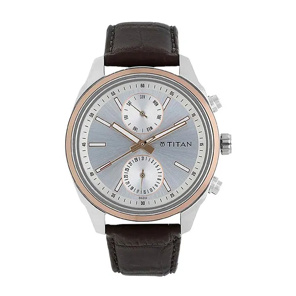Đồng Hồ Nam Titan Neo 2 Gents Watch 1733KL02 Màu Trắng Nâu