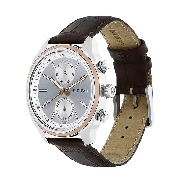 Đồng Hồ Nam Titan Neo 2 Gents Watch 1733KL02 Màu Trắng Nâu