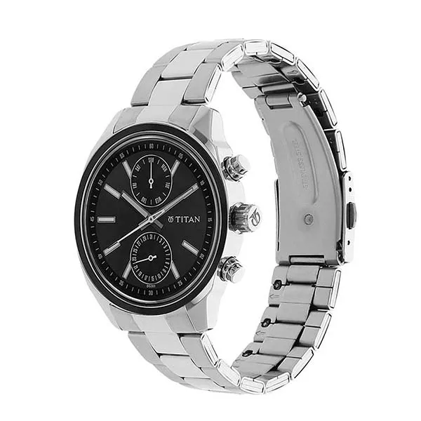 Đồng Hồ Nam Titan Neo 2 Gents Watch 1733KM01 Màu Bạc/Đen