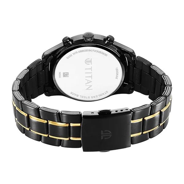 Đồng Hồ Nam Titan Neo Black & Gold 1805KM06 Màu Đen Vàng