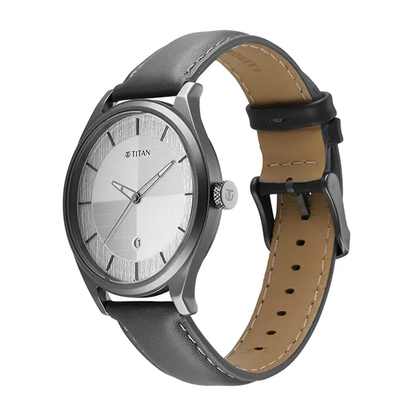 Đồng Hồ Nam Titan Neo Economy Quartz Watch 1802QL01 Màu Đen Xám