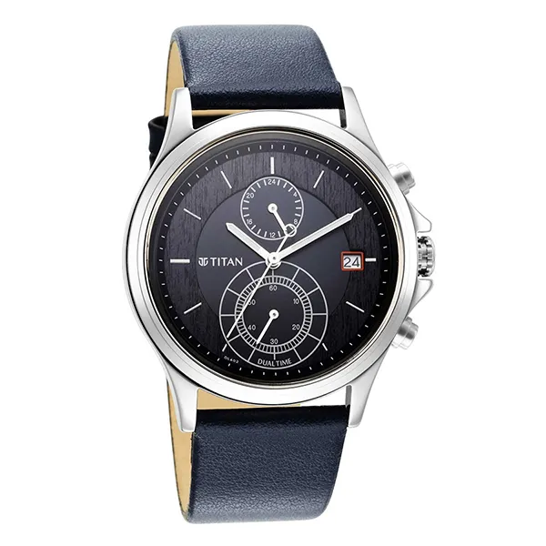 Đồng Hồ Nam Titan Neo Gents Quartz Watch 1870SL01 Màu Xanh Da Trời