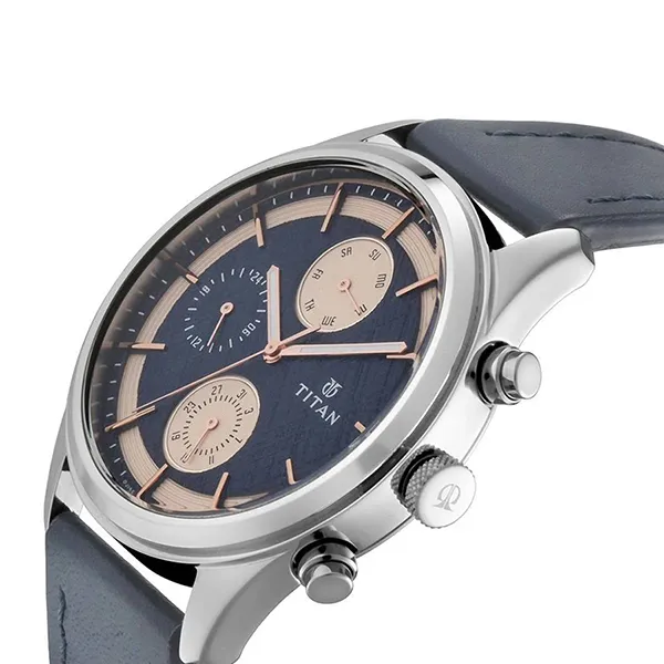 Đồng Hồ Nam Titan NEO IV Quartz Watch 1805SL02 Màu Xanh