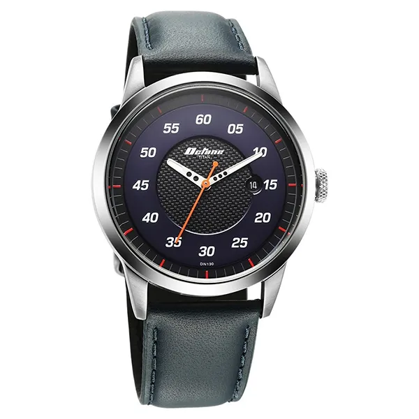 Đồng Hồ Nam Titan Octane Quartz Analog with Date Blue Dial With Blue Leather 1806SL14 Màu Xanh Xám
