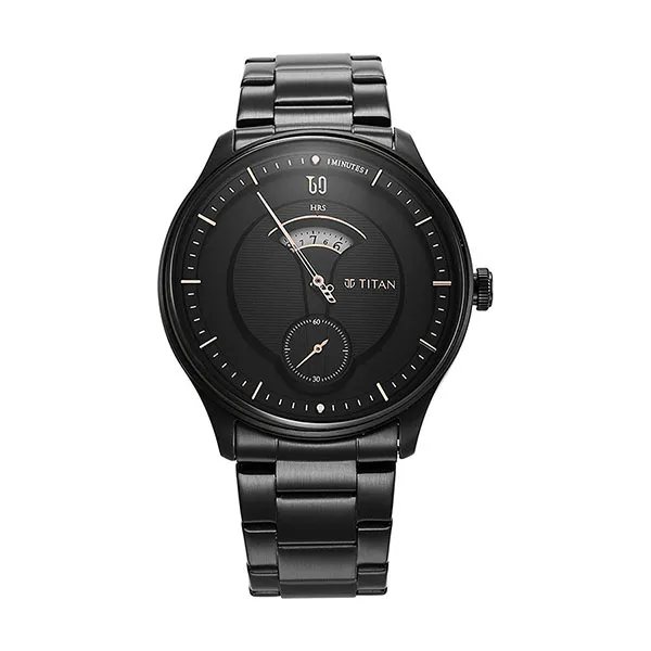 Đồng Hồ Nam Titan Quartet 1890NM01 Màu Đen