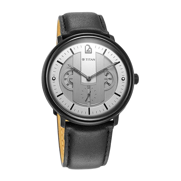 Đồng Hồ Nam Titan Quartet Quartz Watch 1882NL01 Màu Đen - Bạc