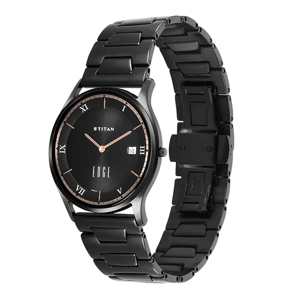 Đồng Hồ Nam Titan Quartz Analog 1683NM01 Màu Đen