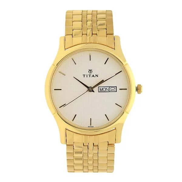 Đồng Hồ Nam Titan Quartz Analog Watch1636YM01 Màu Vàng Gold