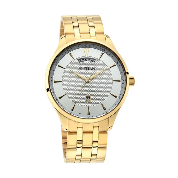 Đồng Hồ Nam Titan Regalia Opulent 90127YM01 Màu Vàng