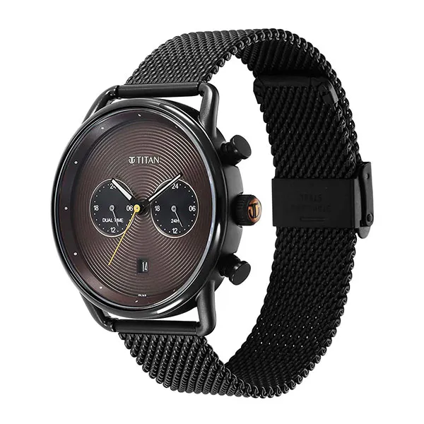 Đồng Hồ Nam Titan Retro 1860NM01 Màu Nâu