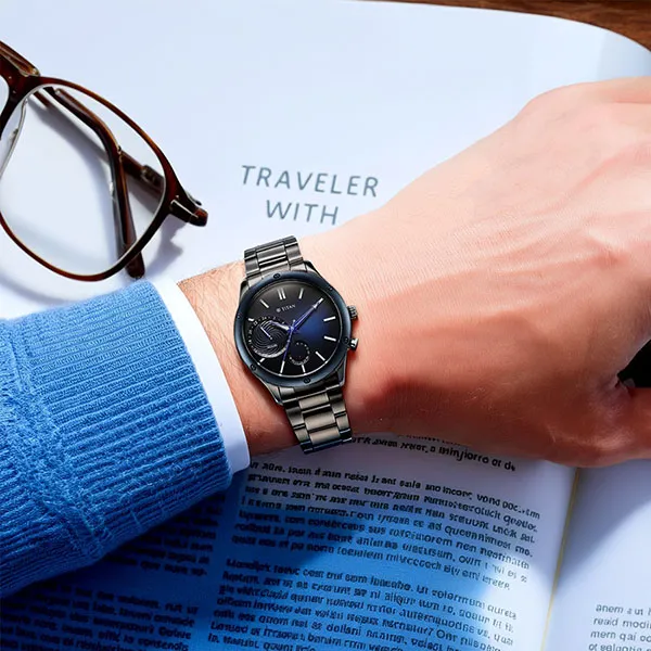 Đồng Hồ Nam Titan Stellar 10009KM01 Màu Xám