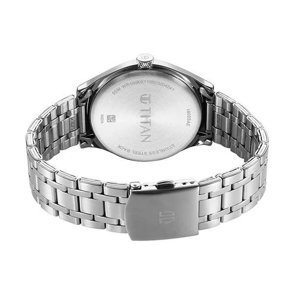 Đồng Hồ Nam Titan Wrist Wit Quartz Watch 1802SM10 Màu Bạc Xám
