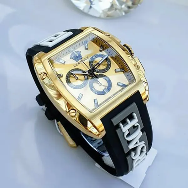 Đồng Hồ Nam Versace Dominus Chronograph VE6H00223 Màu Đen Vàng