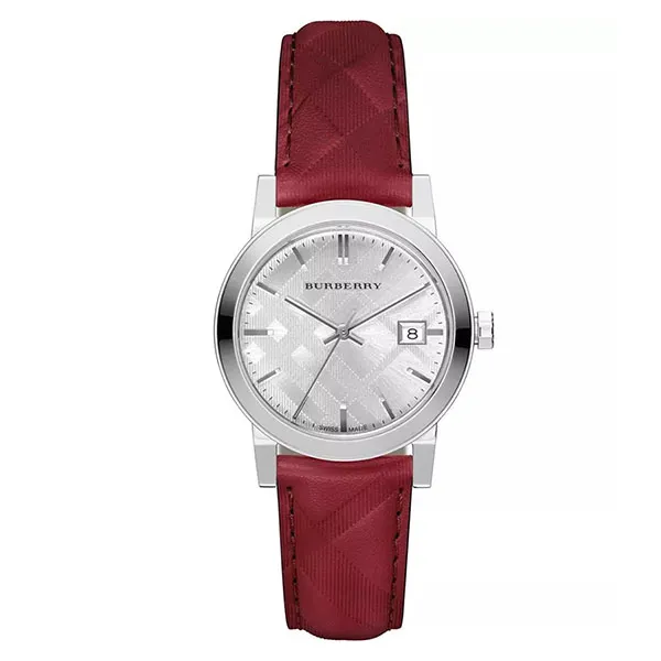 Đồng Hồ Nữ Burberry The Classic Round Red Watch BU9152 Màu Đỏ Bạc - Đồng hồ - Vua Hàng Hiệu
