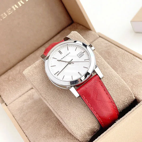 Đồng Hồ Nữ Burberry The Classic Round Red Watch BU9152 Màu Đỏ Bạc - Đồng hồ - Vua Hàng Hiệu
