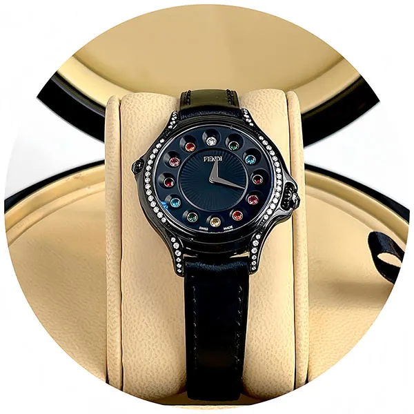 Đồng Hồ Nữ Fendi Crazy Carats F110021011C0T05 Watch Màu Đen - Đồng hồ - Vua Hàng Hiệu