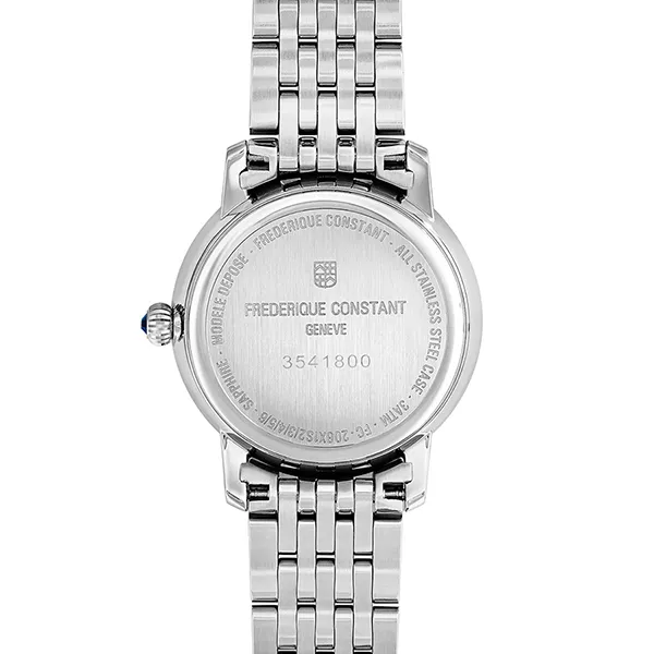 Đồng Hồ Nữ Frederique Constant Classics Slimline Moonphase Watch FC-206MPWD1S6B Màu Bạc