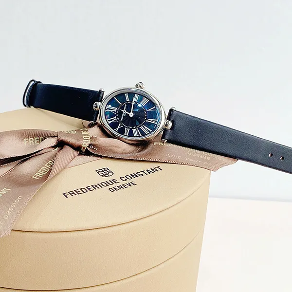 Đồng Hồ Nữ Frederique Constant Quartz FC-200MPB2V6 Màu Đen Khảm Trai