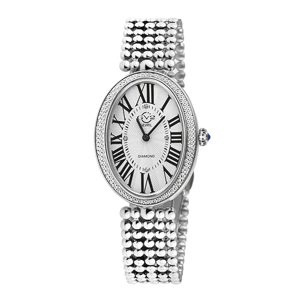 Đồng Hồ Nữ GV2 By Gevril Piazza Navona Swiss Quartz Diamond Watch 14800B Màu Bạc - Đồng hồ - Vua Hàng Hiệu