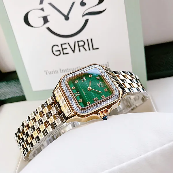 Đồng Hồ Nữ GV2 By Gevril Quartz 121131B Màu Vàng Xanh - Đồng hồ - Vua Hàng Hiệu
