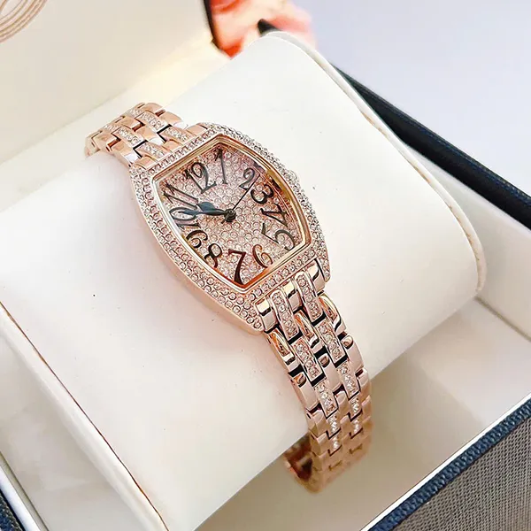 Đồng Hồ Nữ Kemil Ladies Watch KM2406 Màu Vàng Hồng