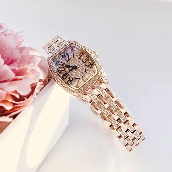 Đồng Hồ Nữ Kemil Ladies Watch KM2406 Màu Vàng Hồng