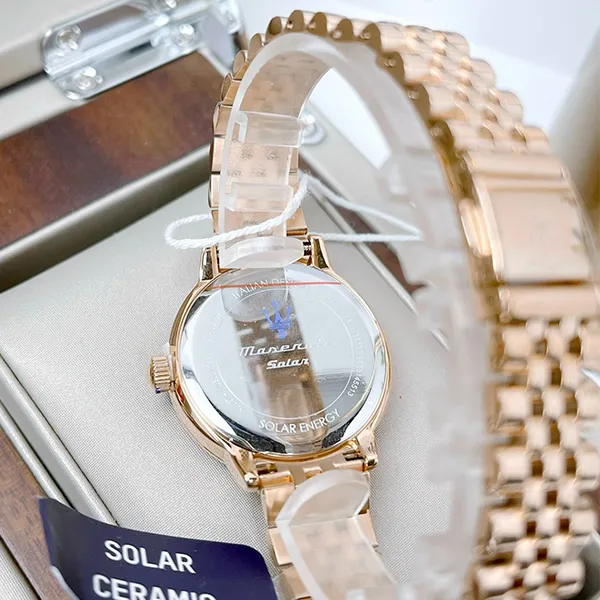Đồng Hồ Nữ Maserati Successo Solar R8853145513 Màu Vàng Hồng - Đồng hồ - Vua Hàng Hiệu