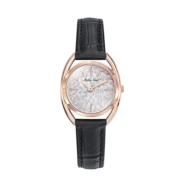 Đồng Hồ Nữ Mathey-Tissot Saphira Quartz Silver Dial Ladies Watch D933PLI Màu Đen Trắng