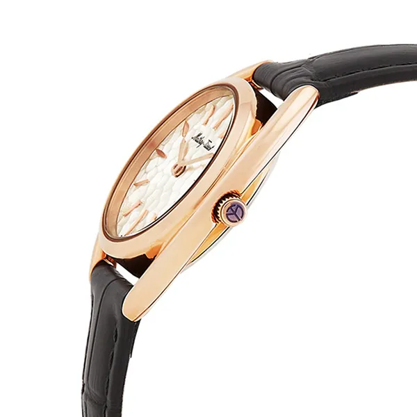 Đồng Hồ Nữ Mathey-Tissot Saphira Quartz Silver Dial Ladies Watch D933PLI Màu Đen Trắng