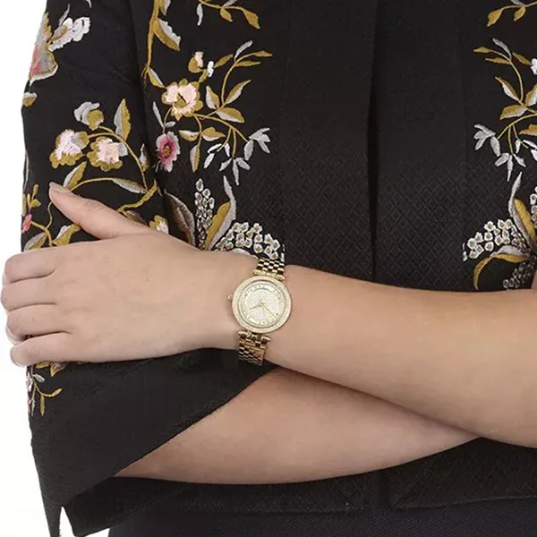 Đồng Hồ Nữ Michael Kors Darci Gold Crystal Ladies Watch 33mm MK3445 Màu Vàng - Đồng hồ - Vua Hàng Hiệu