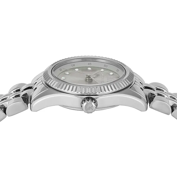 Đồng Hồ Nữ Michael Kors Lexington Three-Hand Stainless Steel Watch MK4843 Màu Bạc