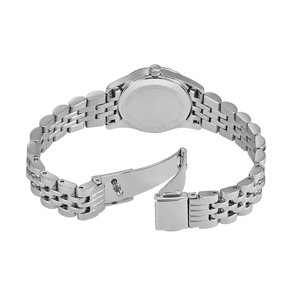 Đồng Hồ Nữ Michael Kors Lexington Three-Hand Stainless Steel Watch MK4843 Màu Bạc
