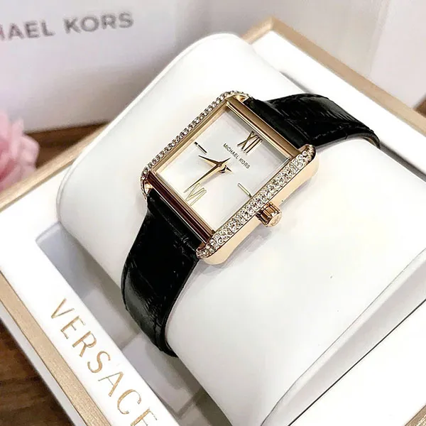 Đồng Hồ Nữ Michael Kors MK Lake Crocodile Watch MK2762 Màu Đen - Vàng - Đồng hồ - Vua Hàng Hiệu