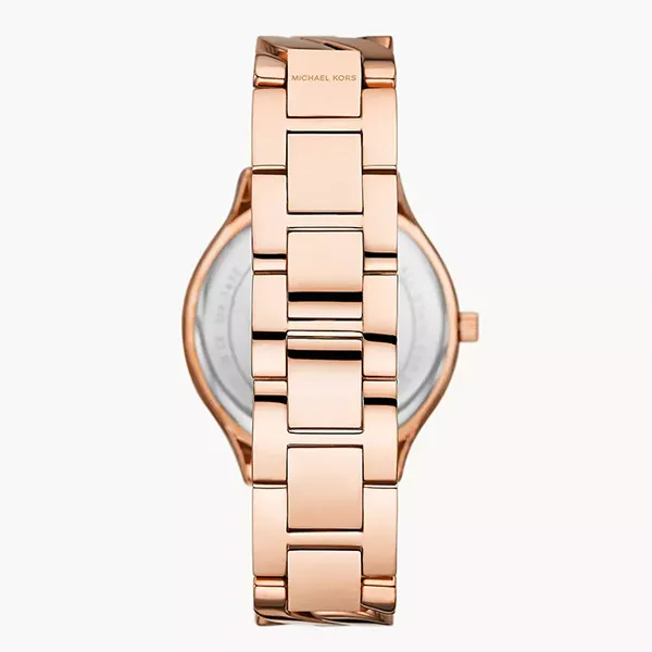 Đồng Hồ Nữ Michael Kors MK Runway Three-Hand Rose Gold-Tone Stainless Steel MK7473 Màu Vàng Hồng