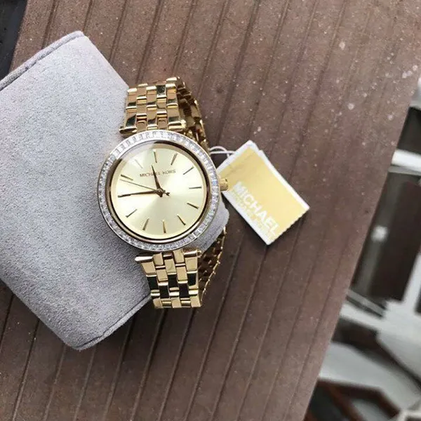 Đồng Hồ Nữ Michael Kors MK3365 Darci Gold Tone Crystal Watch 33mm Màu Vàng - Đồng hồ - Vua Hàng Hiệu