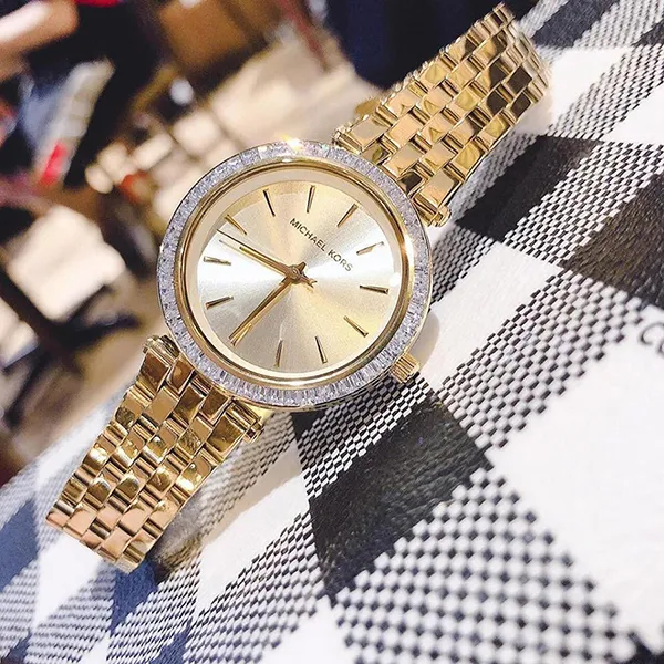Đồng Hồ Nữ Michael Kors MK3365 Darci Gold Tone Crystal Watch 33mm Màu Vàng - Đồng hồ - Vua Hàng Hiệu