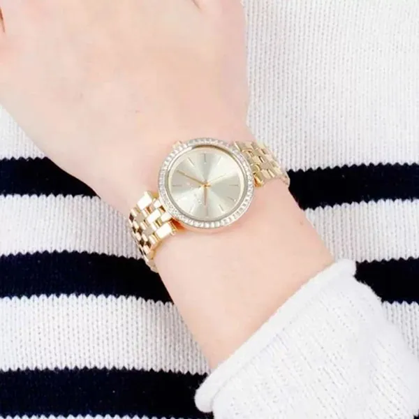 Đồng Hồ Nữ Michael Kors MK3365 Darci Gold Tone Crystal Watch 33mm Màu Vàng - Đồng hồ - Vua Hàng Hiệu