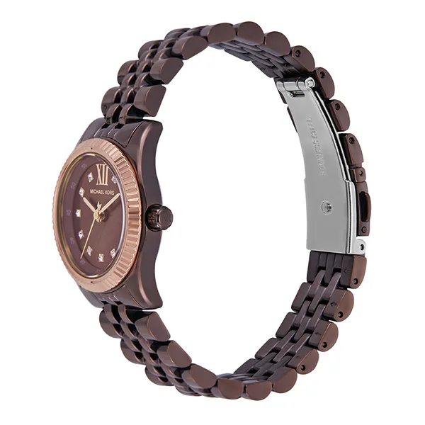 Đồng Hồ Nữ Michael Kors Quartz Watch With Stainless Steel Strap MK4844 Màu Nâu