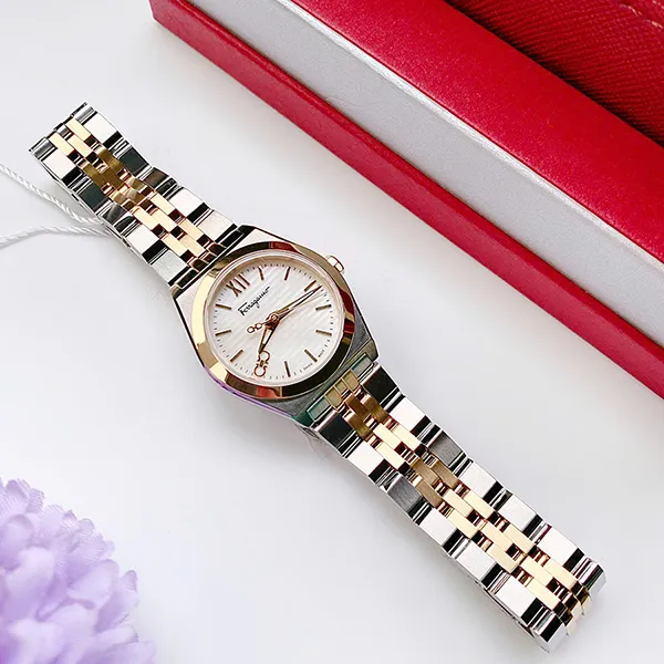 Đồng Hồ Nữ Salvatore Ferragamo Vega Watch Màu Bạc/Vàng Hồng