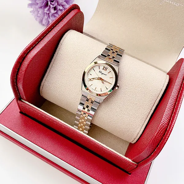 Đồng Hồ Nữ Salvatore Ferragamo Vega Watch Màu Bạc/Vàng Hồng