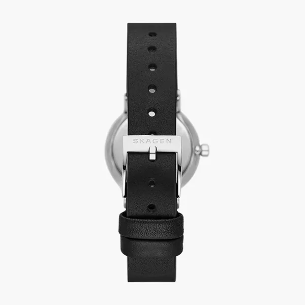 Đồng Hồ Nữ Skagen Freja Lille Two-Hand Black Leather Watch SKW3119 Màu Đen