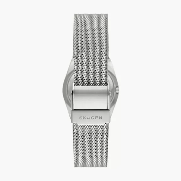 Đồng Hồ Nữ Skagen Grenen Lille Solar-Powered Stainless Steel Mesh Watch SKW3080 Màu Bạc/Xanh - Đồng hồ - Vua Hàng Hiệu