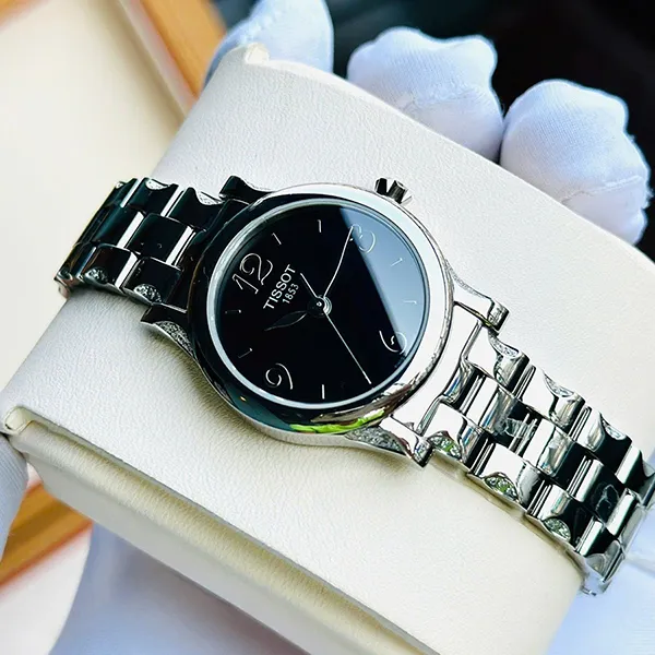 Đồng Hồ Nữ Tissot Quartz T028.210.11.057.01 Màu Bạc Đen - Đồng hồ - Vua Hàng Hiệu