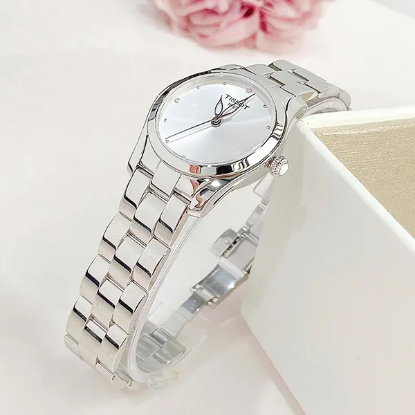 Đồng Hồ Nữ Tissot T-Wave Silver Dial Ladies Watch T112.210.11.036.00 Màu Bạc