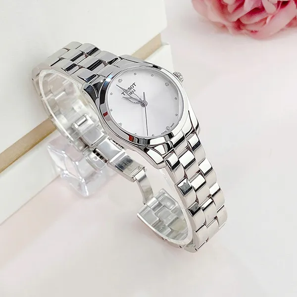 Đồng Hồ Nữ Tissot T-Wave Silver Dial Ladies Watch T112.210.11.036.00 Màu Bạc