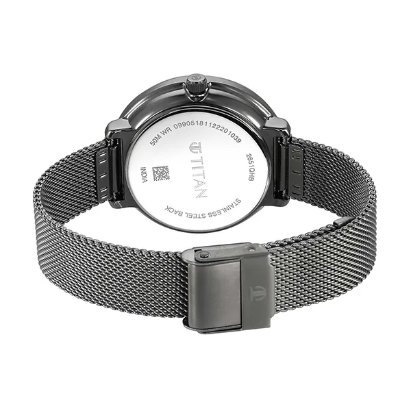 Đồng Hồ Nữ Titan Anthracite Dial Analog Watch 2651QM02 Màu Xám Chì