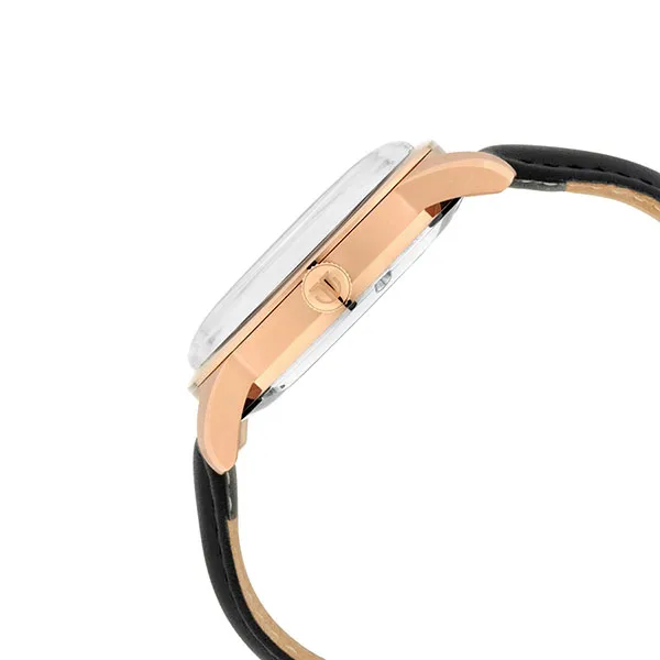 Đồng Hồ Nam Titan Automatic Black Dial Leather Strap Watch 90126WL03 Màu Đen - Vàng - Đồng hồ - Vua Hàng Hiệu