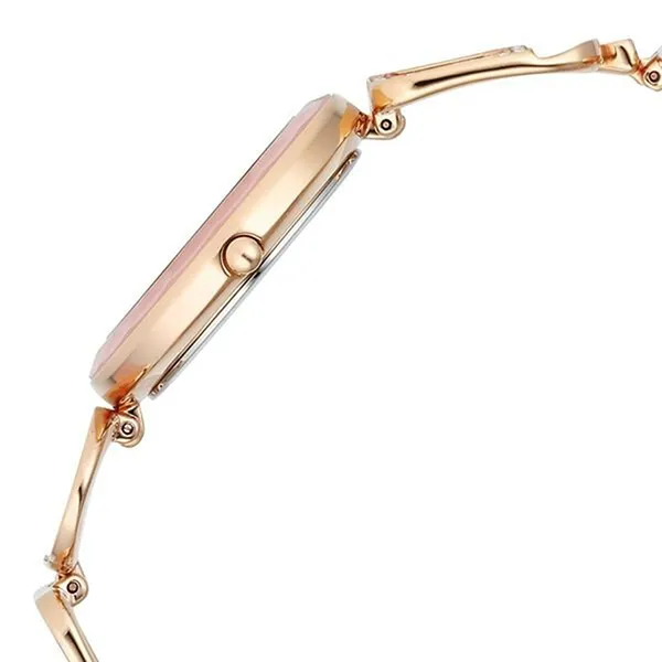 Đồng Hồ Nữ Titan Dial Rose Gold Metal Strap Watch 95196WM01 Màu Vàng Hồng