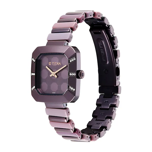 Đồng Hồ Nữ Titan Glitz Purple Watch 95208QD01 Màu Tím