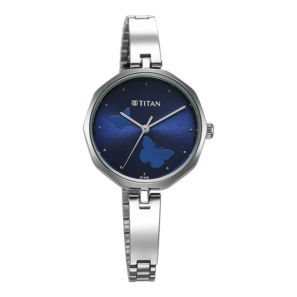 Đồng Hồ Nữ Titan Karishma Quartz Watch 2702SM02 Màu Xanh Bạc